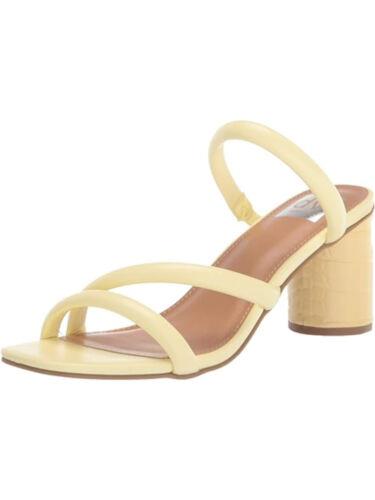 ドルチェヴィータ ドルチェヴィータ DV DOLCE VITA Womens Yellow Myla Square Toe Block Heel Slip On Heeled Sandal 5 M レディース