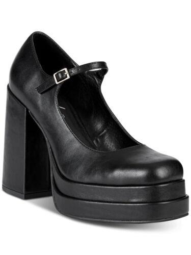 WILD PAIR Womens Black 1-1/2 Platform Octavia Toe Block Heel Mary Jane 9 M ǥ