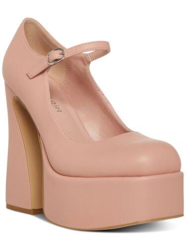 ǥ MADDEN GIRL Womens Pink 2 Inch Platform Khloe Toe Sculpted Heel Mary Jane 9 M ǥ