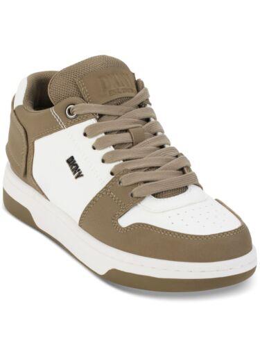 ディーケーエヌワイ DKNY Womens Green Mixed Media Padded Ozone Round Toe Leather Sneakers Shoes 10 レディース