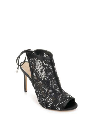 Хå꡼ߥ奫 JEWEL BADGLEY MISCHKA Womens Black Lace Gem Accent Boulder Stiletto Booties 9.5 ǥ