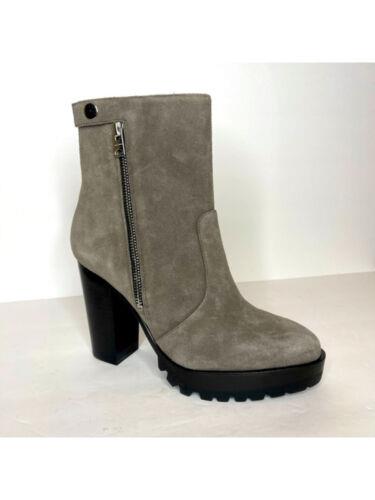 楽天サンガオールセインツ ALLSAINTS Womens Gray 1 Platform Snap Button Ana Block Heel Leather Booties 36 レディース