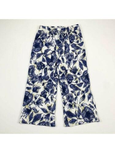 INC Intimates Navy Knitted Wide-Leg Pocketed Floral Sleep Pants L レディース