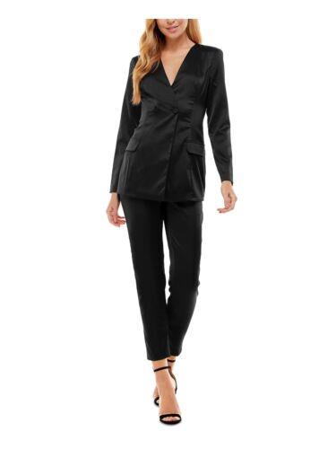 CITY STUDIO Womens Double Breasted Cocktail Blazer Straight leg Pant Suit fB[X