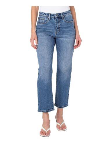 EARNEST SEWN NEW YORK Womens Blue Slim Straight Cropped High Waist Jeans 26 レディース