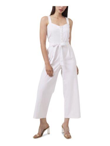 RILEY&RAE Womens White Belted Sleeveless Party Wide Leg Jumpsuit 2 レディース