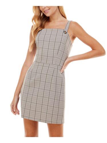 キングストン KINGSTON GREY Womens Gray Jumper Plaid Sleeveless Mini Body Con Dress XXL レディース