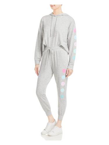 AVA & ESME Womens Stretch Tie Long Sleeve Hooded Lounge Pant Suit fB[X