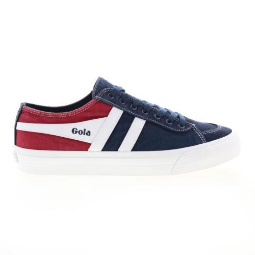 ゴーラ Gola Quota II RWB CMA509 Mens Blue Canvas Lace Up Lifestyle Sneakers Shoes メンズ