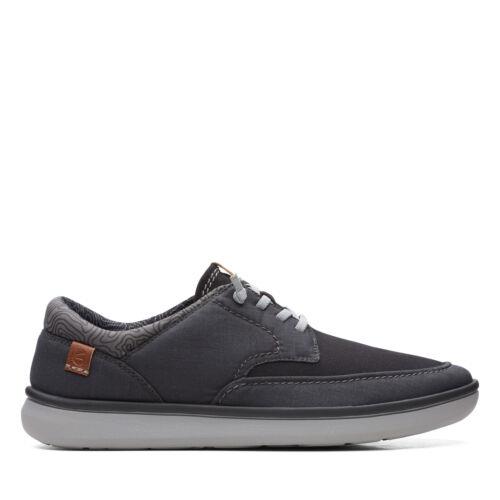 クラークス Clarks Cantal 26166437 Mens Black Canvas Lifestyle Sneakers Shoes メンズ