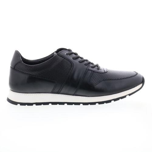 Zanzara Whitley ZZ1520L Mens Black Leather Lace Up Lifestyle Sneakers Shoes 13 メンズ