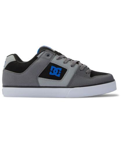 fB[V[ DC Pure 300660-XKSB Mens Gray Nubuck Lace Up Skate Inspired Sneakers Shoes Y