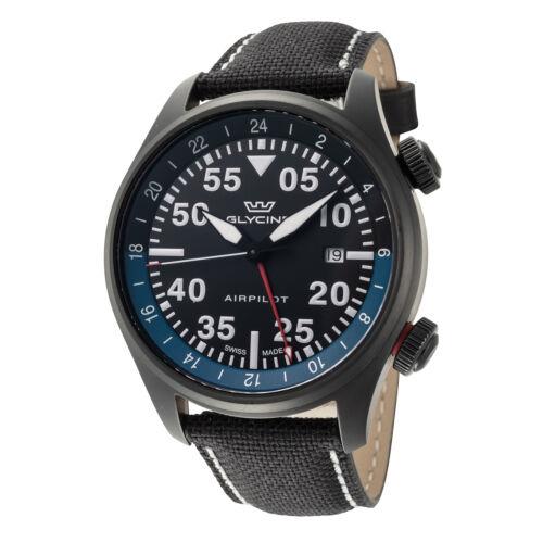 Glycine Men's GL0437 Airpilot GMT 44mm Quartz Watch Y