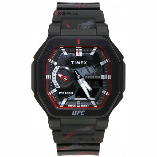 ^CbNX Timex Men's UFC Strength 45mm Quartz Watch TW2V85300JR Y