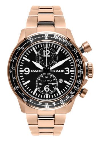 Glam Rock Men's GR-108-22 Racetrack Action Tachymeter 46mm Quartz Watch メンズ