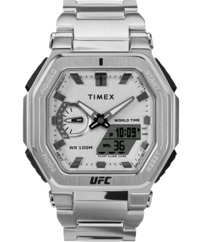 ^CbNX Timex Men's UFC Strength 45mm Quartz Watch TW2V84700JR Y