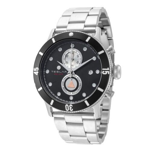 Teslar Men's TW-041 Re-Balance T-10 44mm Quartz Chronograph Watch Y