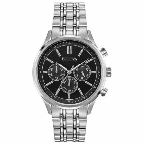 u[o Bulova Men's Classic 42mm Quartz Watch Chronograph 96A211 Y