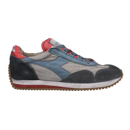 ディアドラ Diadora Equip H Dirty Stone Wash Evo Lace Up Mens Blue Grey Sneakers Casual Sh メンズ