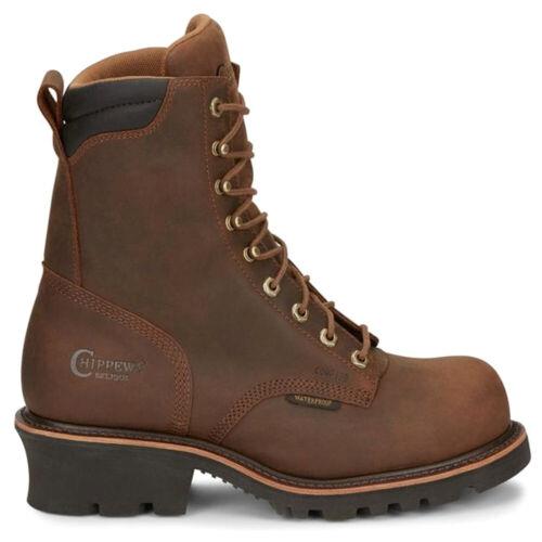 チペワ Chippewa Valdor 8 Inch Waterproof Composite Toe Work Mens Brown Work Safety Sho メンズ