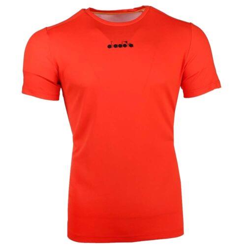 Diadora ディアドラ ファッション スーツ Diadora Easy Tennis Crew Neck Short Sleeve Athletic T-Shirt Mens Red Casual Tops カラー:Red■ご注文の際は...
