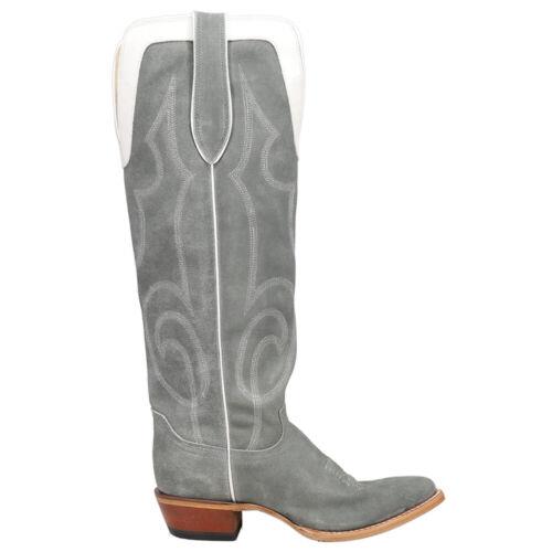 ジャスティン ジャスティン Justin Boots Verlie Embroidery Square Toe Cowboy Womens Grey Casual Boots VN447 レディース