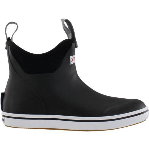 Xtratuf 6 Inch Ankle Deck Pull On Womens Black Casual Boots XWAB-000 レディース