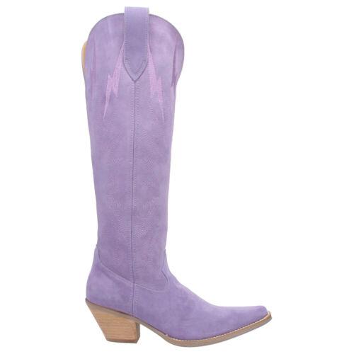 ǥ Dingo Thunder Road Embroidered Snip Toe Cowboy Womens Purple Casual Boots DI597 ǥ