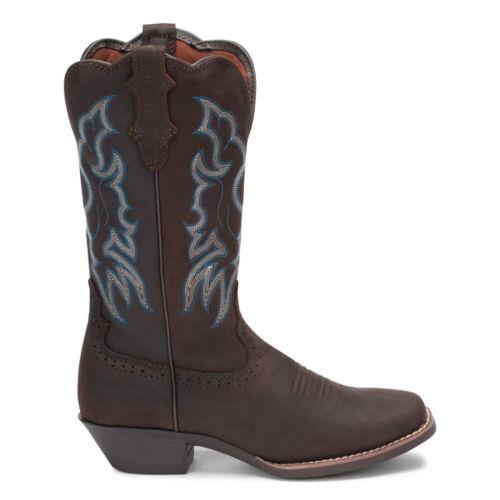 ジャスティン ジャスティン Justin Boots Brandy Square Toe Cowboy Womens Brown Casual Boots L2730 レディース