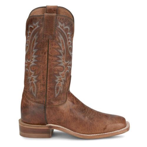 ジャスティン ジャスティン Justin Boots Peyton Wide Embroidery Square Toe Cowboy Womens Brown Casual Boots レディース