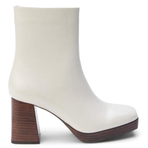 }`X COCONUTS by Matisse Duke Platform Booties Womens White Casual Boots DUKE-286 fB[X
