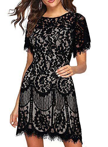 MSLG Rehearsal Dinner Dress for Women with Sleeves Graduation Wedding Guest レディース