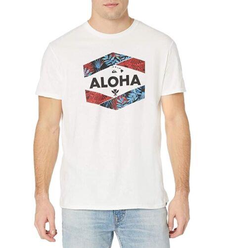 åС Quiksilver Mens HI Garden of Eden TEE White L 