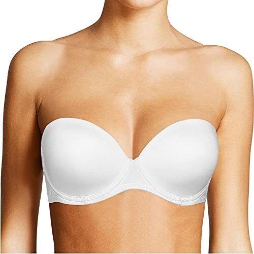 Plusexy Womens Strapless Clear Back Strap Convertible Backless Underwire Support レディース