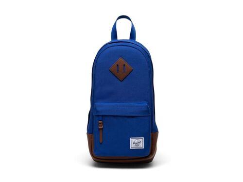 n[VF Herschel Supply Co. Heritage Shoulder Bag (Royal Blue/Tan) Handbags Size One Y