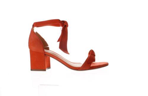 ANThr} Alexandre Birman Womens Italian Orange Ankle Strap Heels EUR 37.5 fB[X