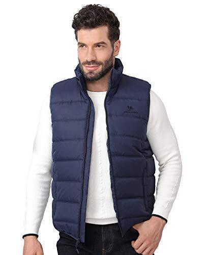 Camel Crown CAMEL CROWN Puffer Vest Men Quilted Winter Padded Sleeveless Jackets 