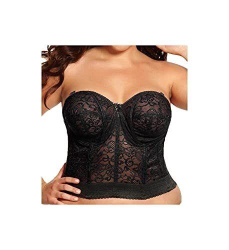 楽天サンガGODDESS womens Lace Bridal Bustier Bras Black 44C US レディース