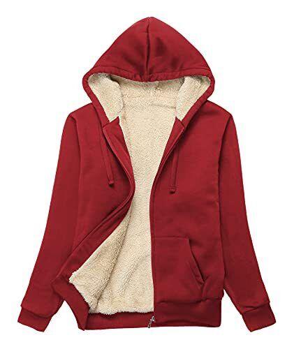 SWISSWELL Hoodies for Women Winter Fleece Sweatshirt - Full Zip Up Thick Sherpa レディース