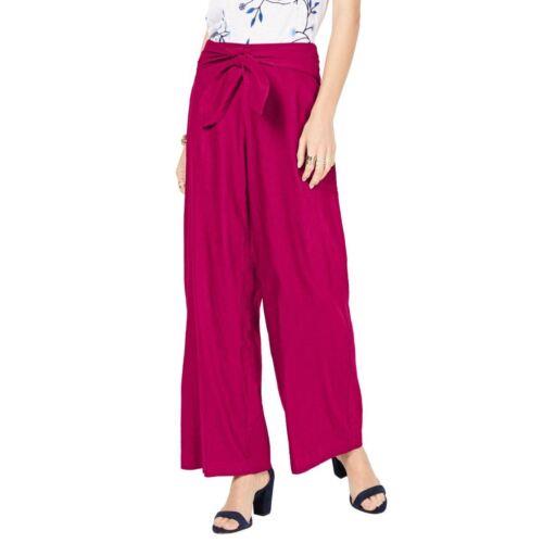 INC NEW Women 039 s Wide-leg Tie-front Linen Blend Pull On Palazzo Pants TEDO レディース