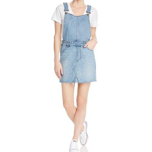 Paige PAIGE NEW Women 039 s Light Blue Retta Denim Overall Shift Dress 24 TEDO レディース