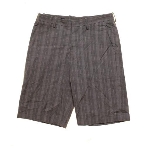 Perry Ellis ペリーエリス PERRY ELLIS NEW Men's Plaid Non-iron Permanent Crease Flat Front Shorts 30 TEDO メンズ