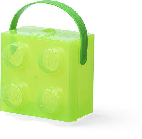 Room Copenhagen コペンハーゲン LEGO Box with Handle Translucent Green  Green Brick