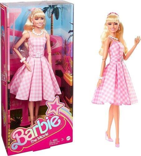 Mattel - Barbie The Movie Margot Robbie as Barbie Wearing Pink and White Gingha