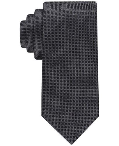 カルバンクライン Calvin Klein Men's Interconnected Circle Tie Black Size Regular メンズ