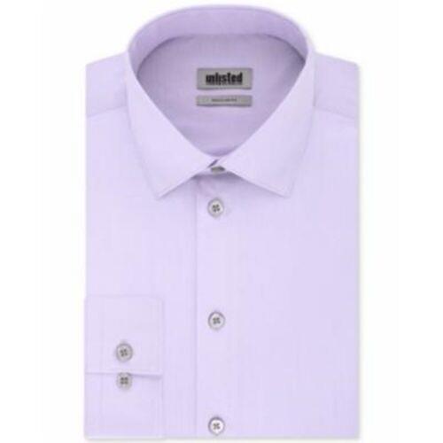 ケネスコール Kenneth Cole Men's Dress Shirt Regular Fit Solid Purple Size XL メンズ