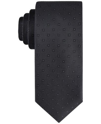 カルバンクライン Calvin Klein Men's Tonal Square Solid Tie Black Size Regular メンズ