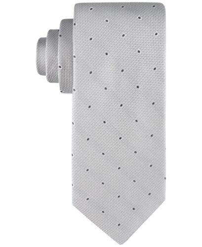 カルバンクライン Calvin Klein Men's Textured Micro Dot Neat Tie Gray Size Regular メンズ