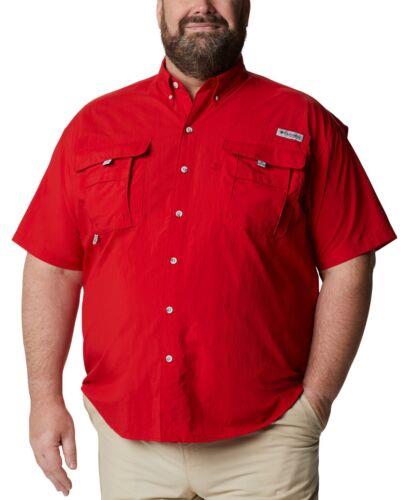 コロンビア Columbia Men's PFG Bahama II Short Sleeve Shirt Red Size 4X メンズ