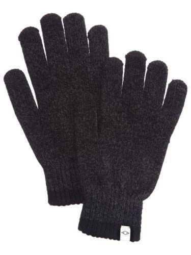 ALFANI Mens Gray Polyester Blend Slip On Ribbed Winter Gloves 